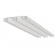 TRIPLE WHITE RAIL CURTAIN RAILS